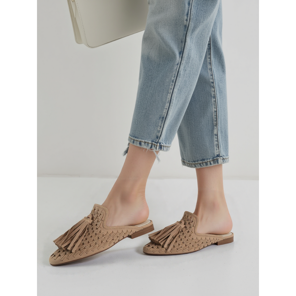 Tassel Fringe Mules