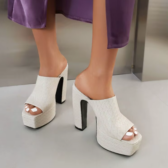 Clara Leather Platform Sandals - Image 10 of 11