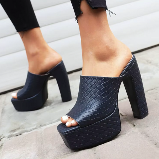Clara Leather Platform Sandals - Image 6 of 11