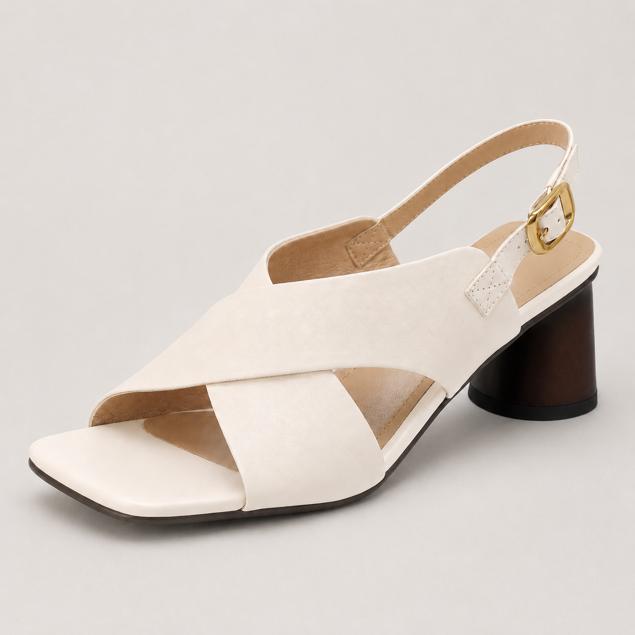 Colleen Cross-Strap Sandals