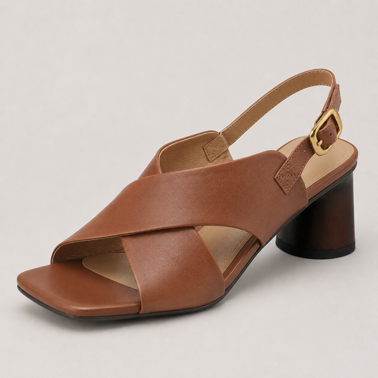 Colleen Cross-Strap Sandals