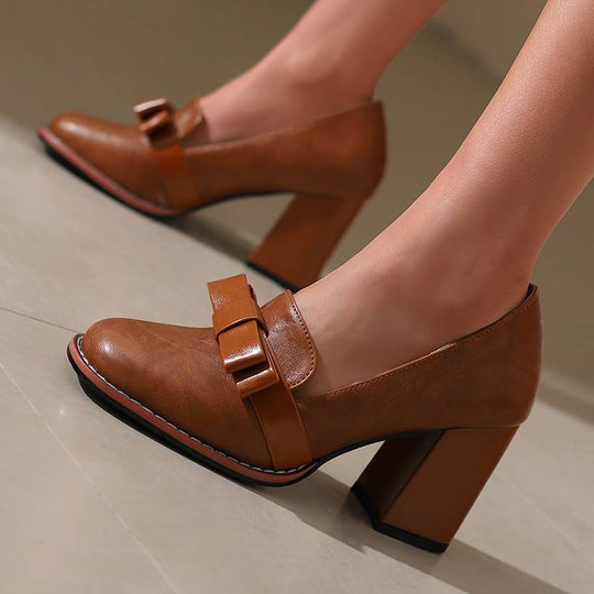 Serena Leather Heels