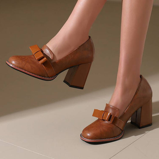 Serena Leather Heels