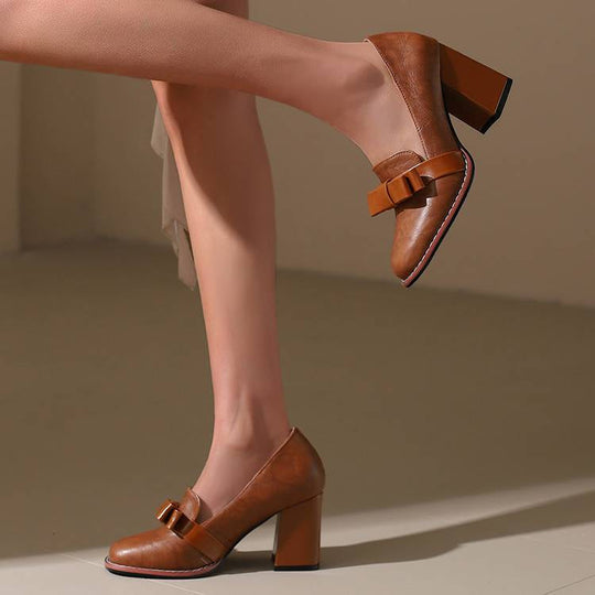 Serena Leather Heels