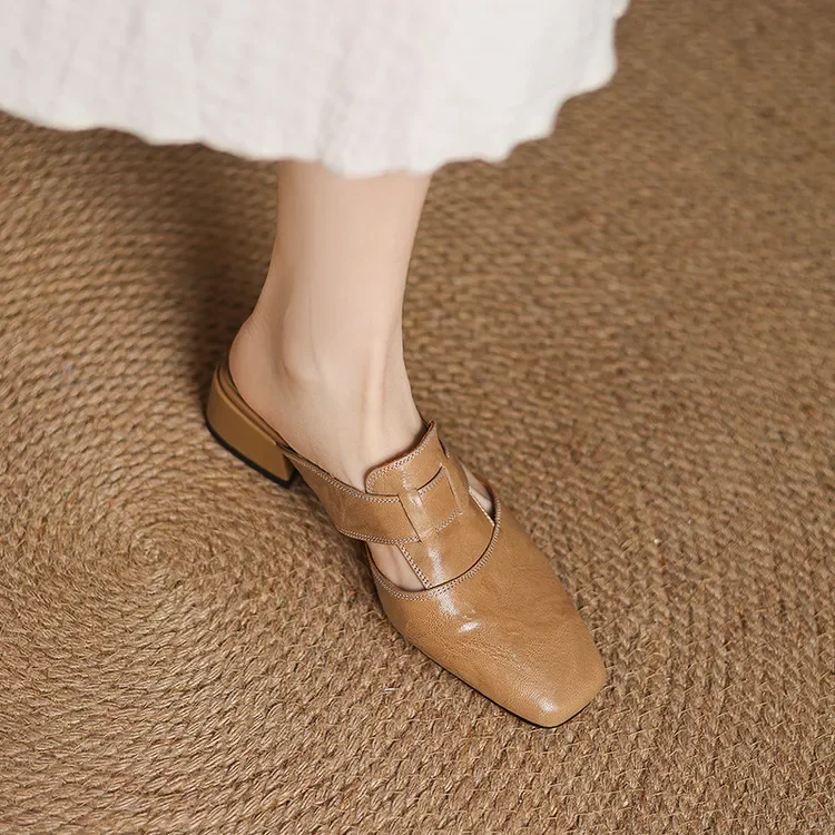 Valerie Leather Mule