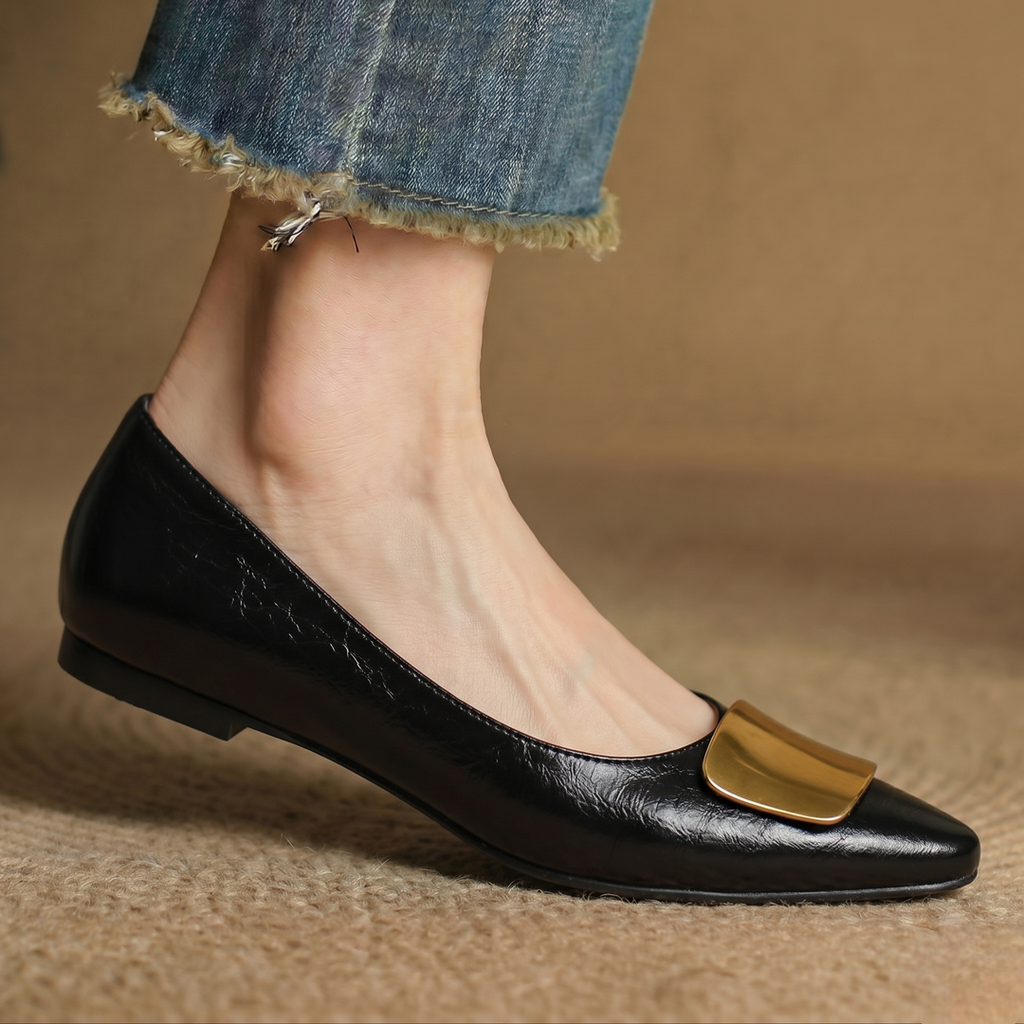 Lorena Genuine Leather Flats