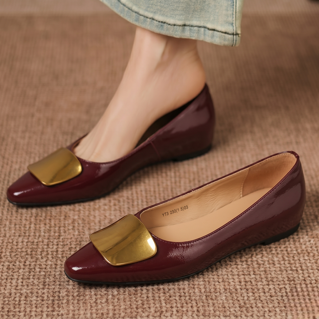 Lorena Genuine Leather Flats