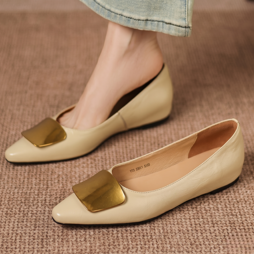 Lorena Genuine Leather Flats