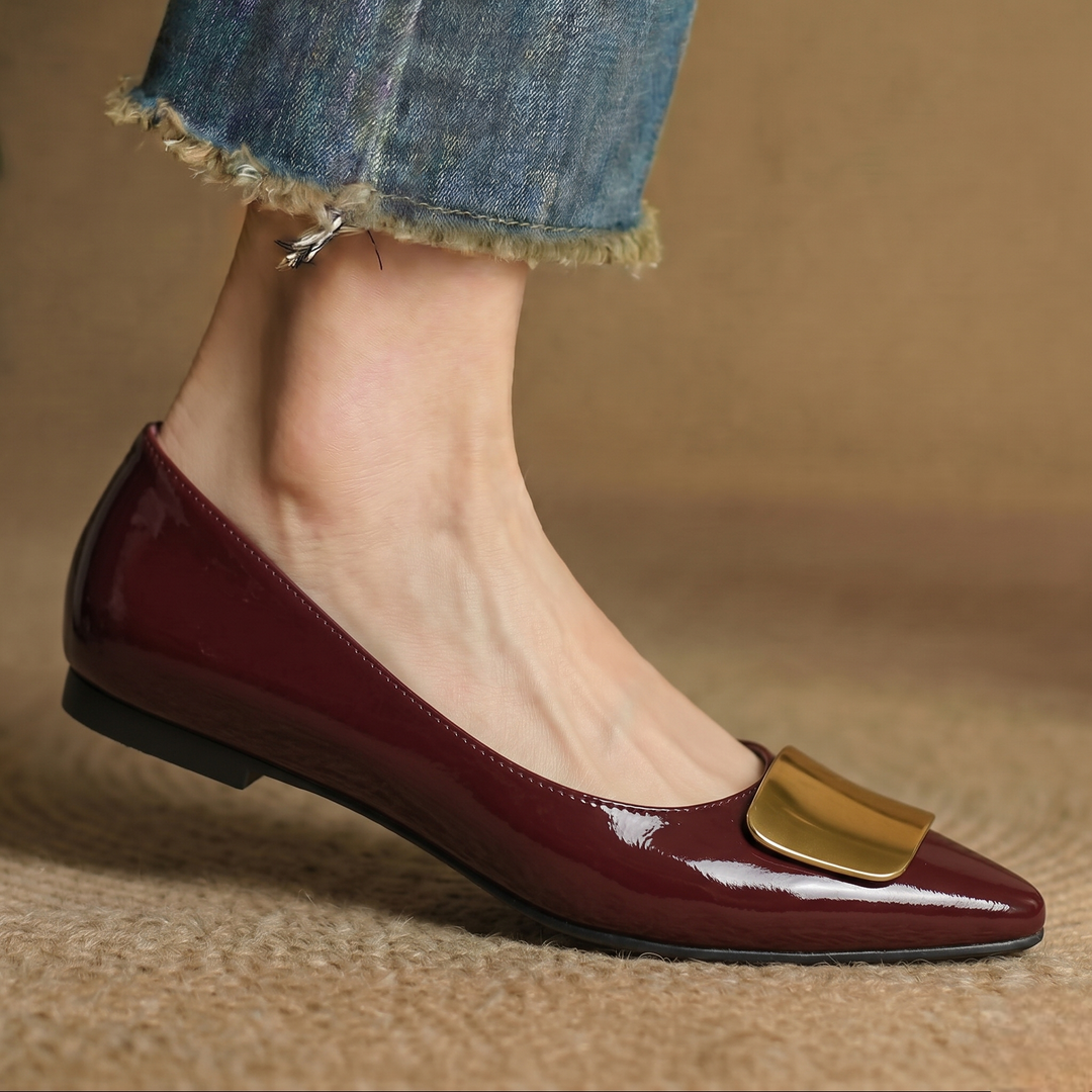 Lorena Genuine Leather Flats