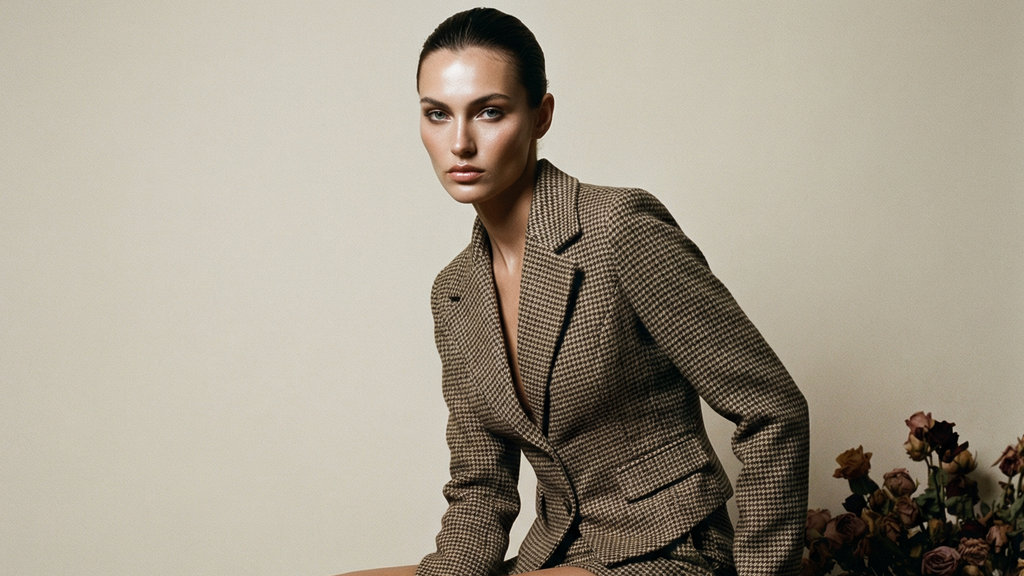 Jacqueline Houndstooth Blazer - Image 1 of 5