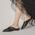 Sofia Woven Leather Mules