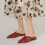 Sofia Woven Leather Mules