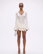 Brava Ruffled Skater Mini Dress - Image 1 of 4