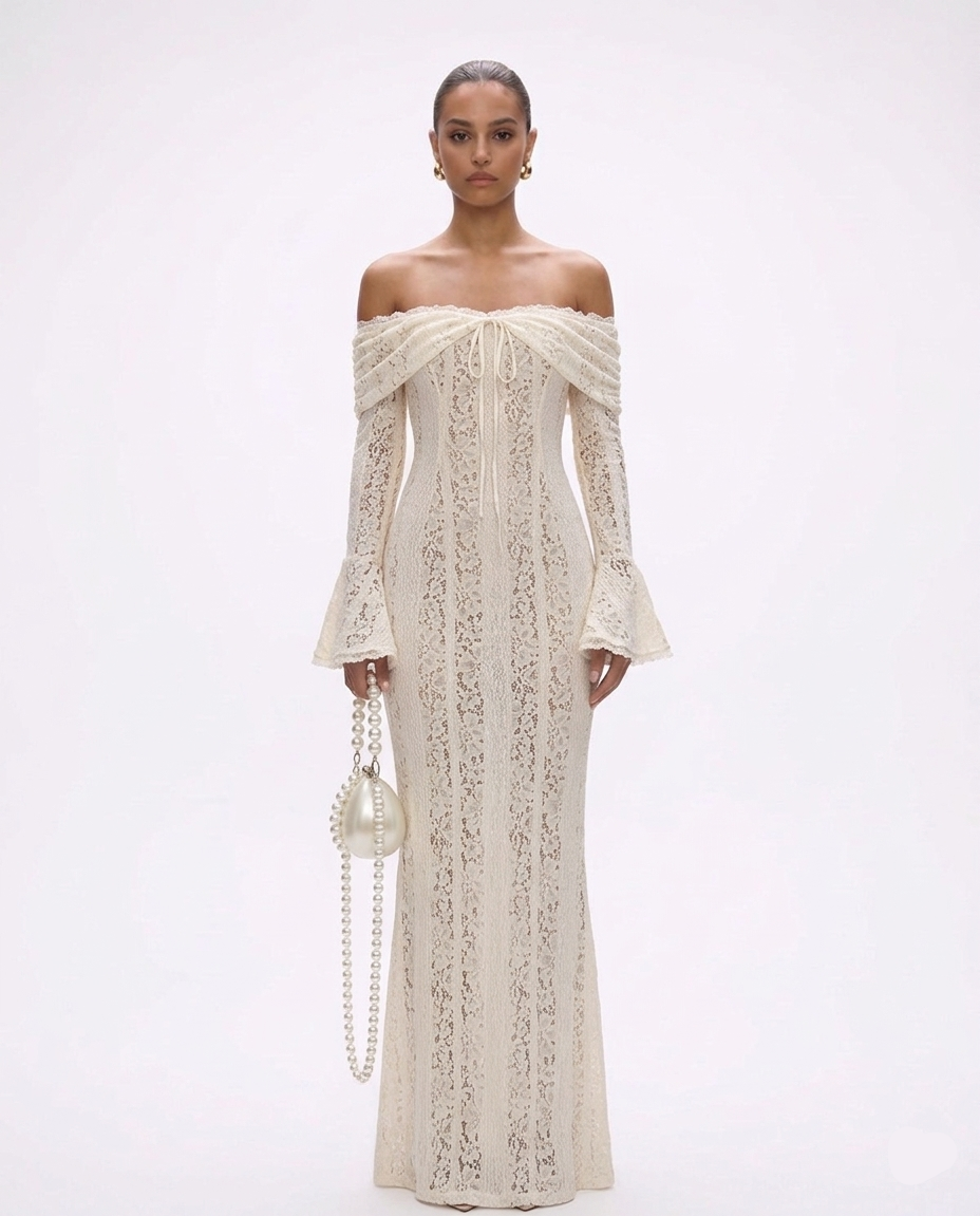 Vivienne Off-Shoulder Maxi Dress - Image 1 of 3