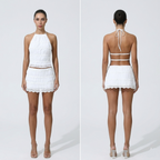 Adagio Lace Crop Mini Dress - Image 1 of 10