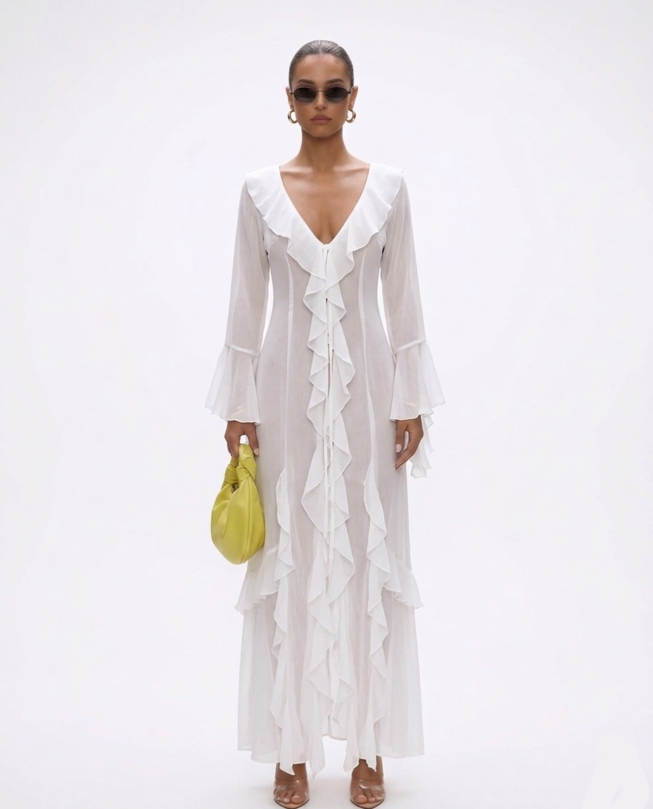 Odette Linen Beach Dress - Image 1 of 4