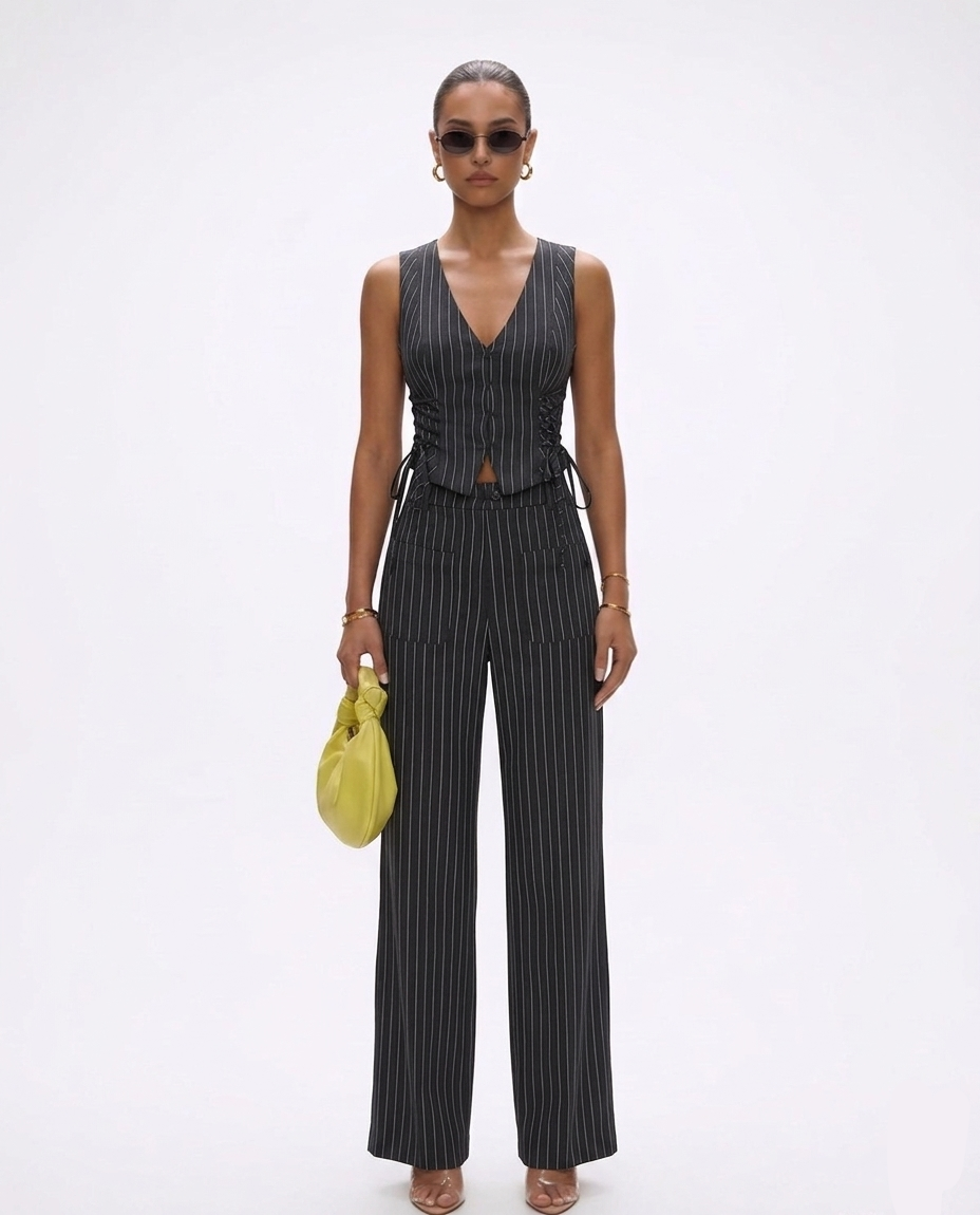 Jessamine Crop and Pants Set - Image 1 of 7