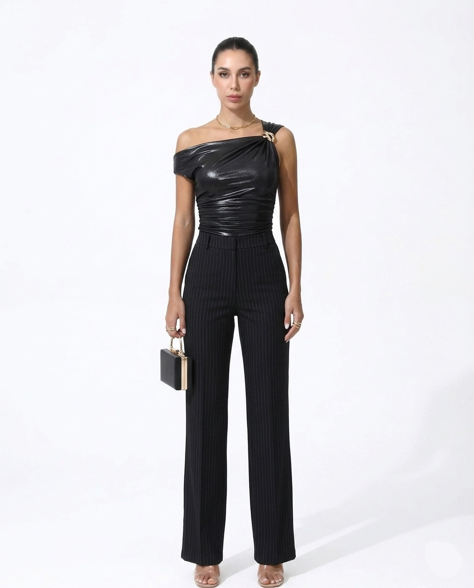 Sorrento Crinkle Wrap Blouse - Image 1 of 7