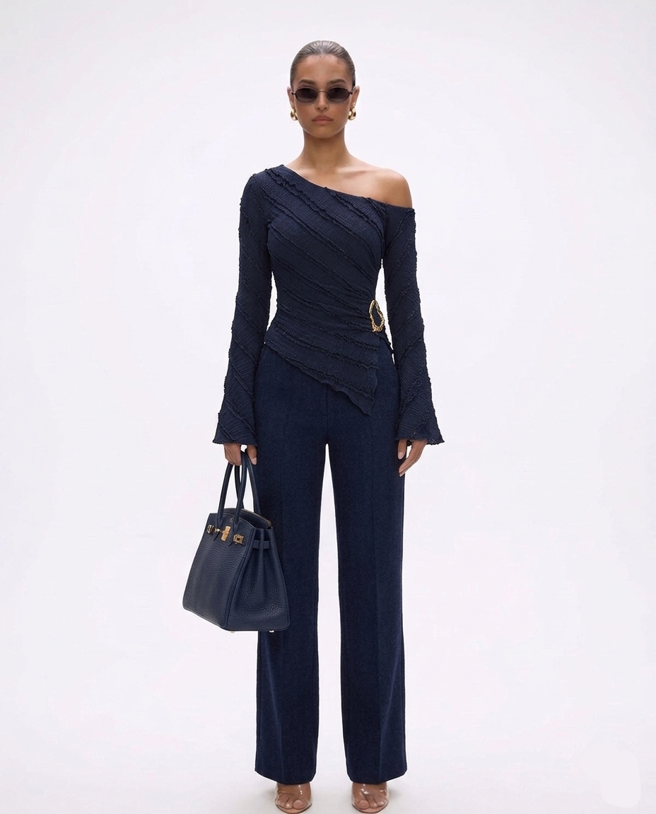 Ondine Leather Ruched Vest - Image 1 of 10