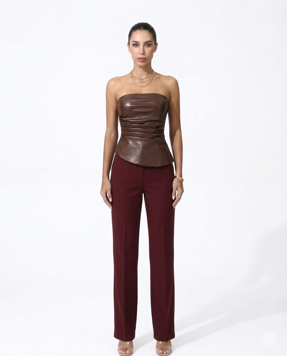 Livia Crinkle Wrap Blouse - Image 1 of 5
