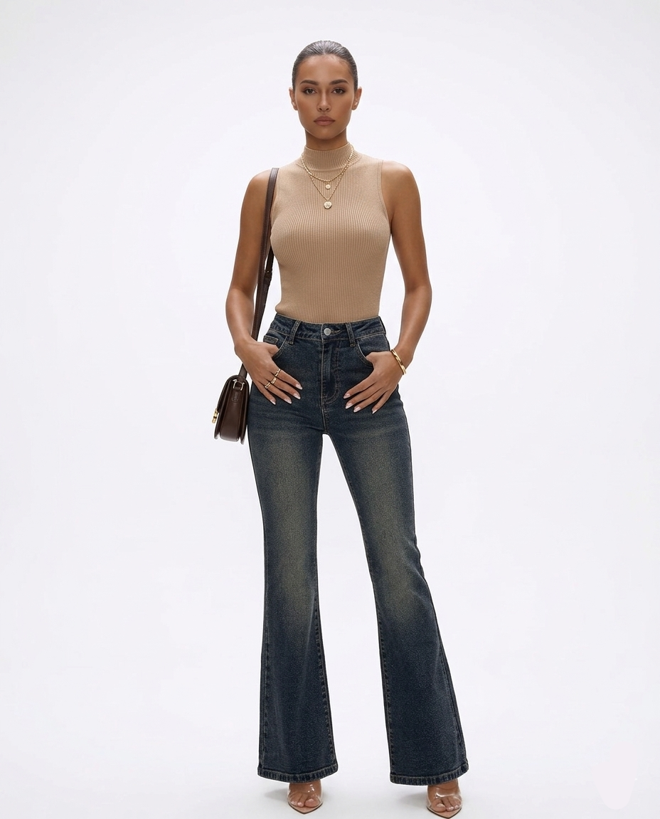 Zara Flare Jean - Image 1 of 7