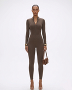 Cerulean Long-Sleeve Crop Top and Shorts Set - Image 1 of 6