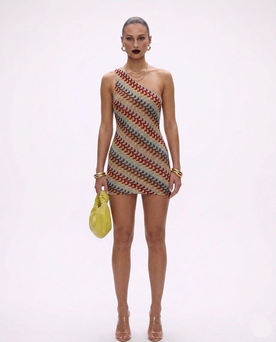 Thalassa One-Shoulder Mini Dress - Image 1 of 3