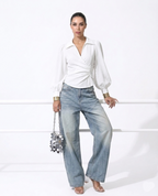 Illyria Wrap Blouse - Image 1 of 7