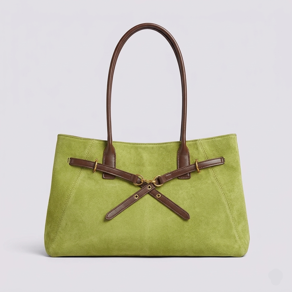 Toscana Suede Structured Tote - Image 1 of 15