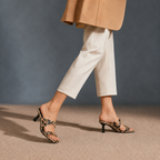 Jessa Snake Print Sandals