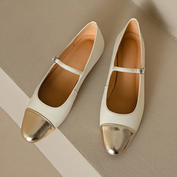Margaux Genuine Leather Flats