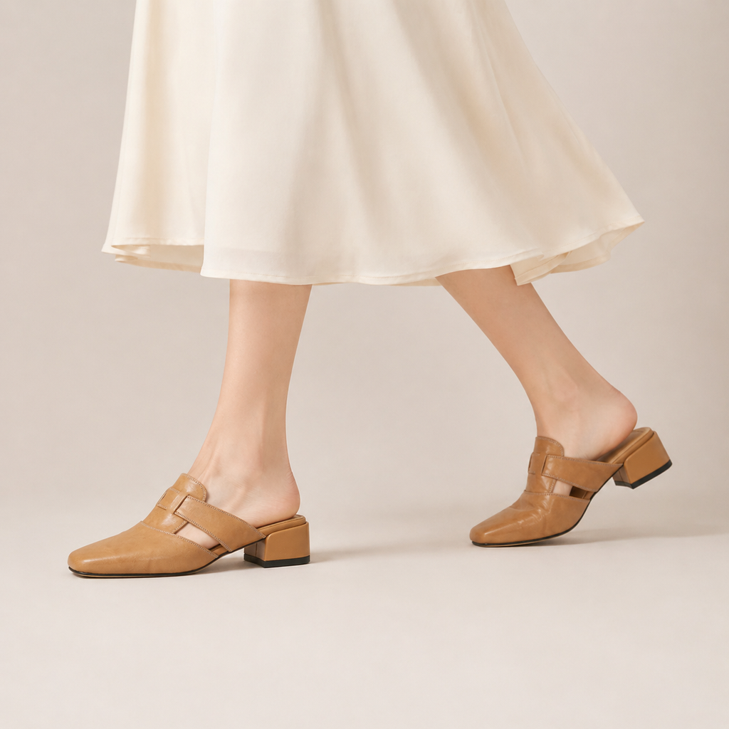 Valerie Leather Mule