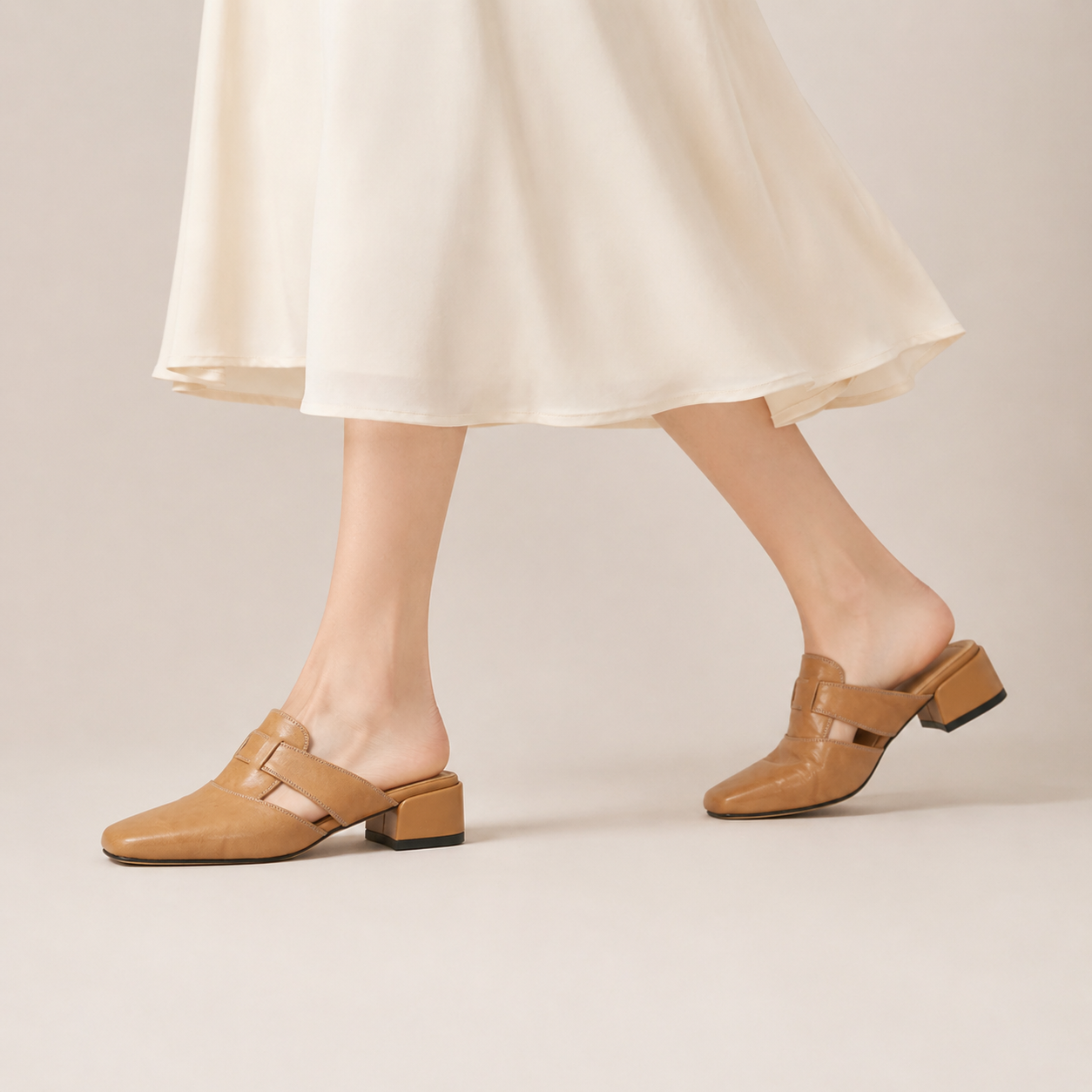 Valerie Leather Mule