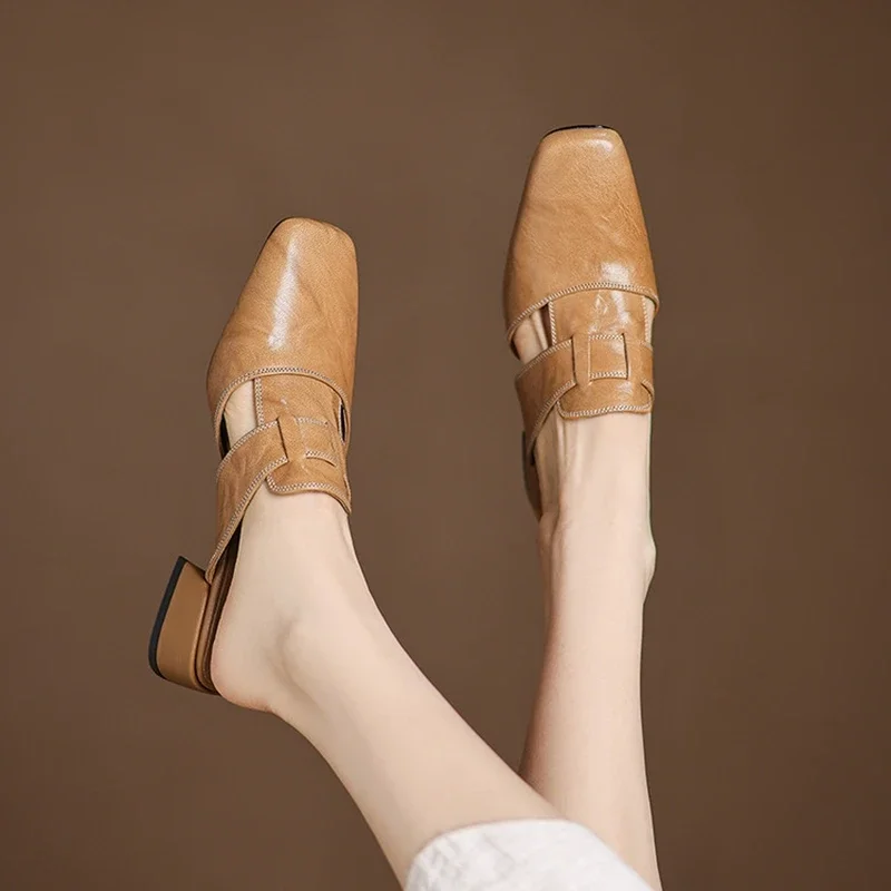 Valerie Leather Mule