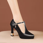 Ballerines en cuir véritable Arlena