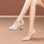 Ballerines en cuir véritable Arlena
