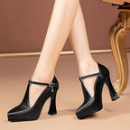 Ballerines en cuir véritable Arlena