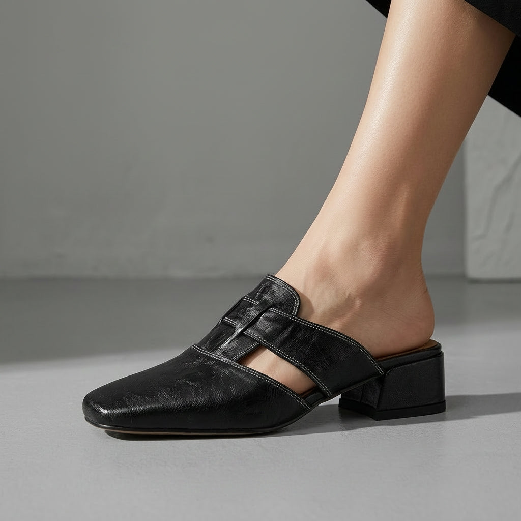 Valerie Leather Mule