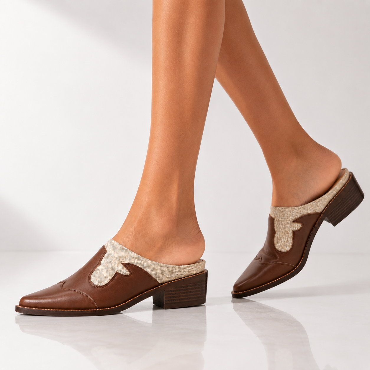 Nadine Leather Mules