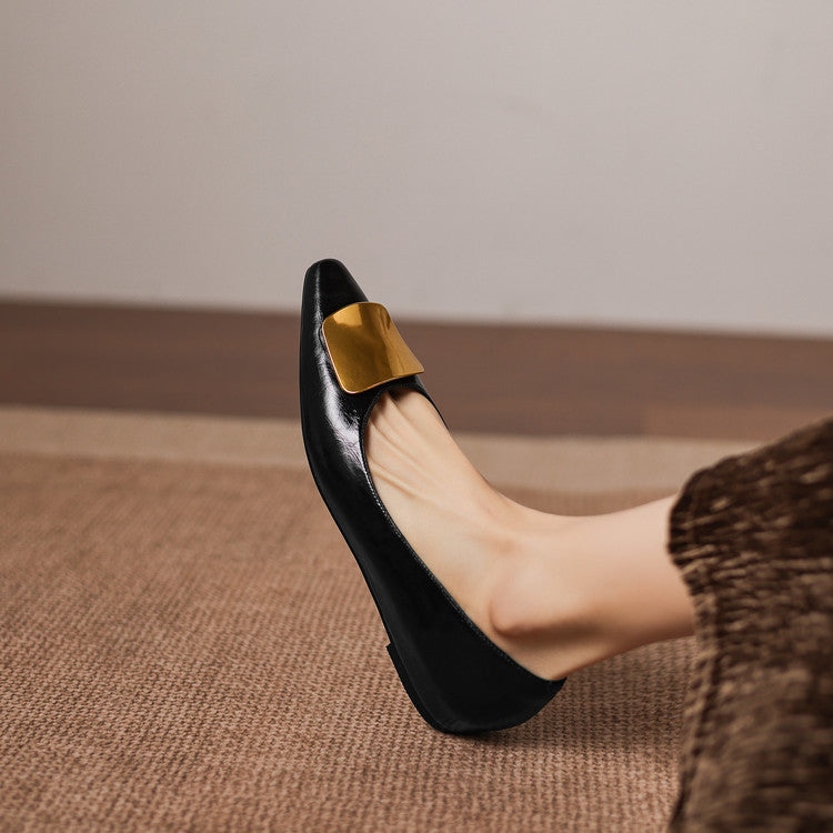 Lorena Genuine Leather Flats