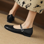 Selena Genuine Leather Flats
