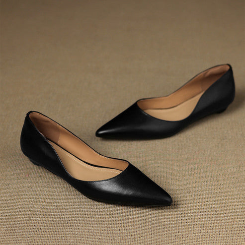 Arlena Genuine Leather Flats