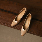 Leyla Genuine Leather Heels