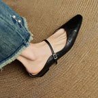 Beosha Genuine Leather Mules