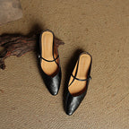 Beosha Genuine Leather Mules