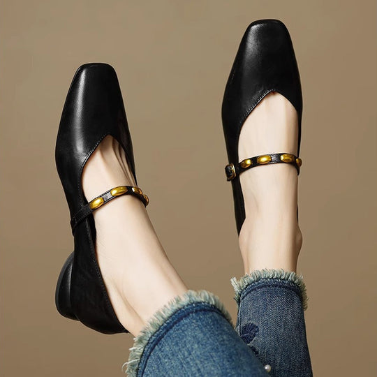 Zera Genuine Leather Flats - Image 17 of 19
