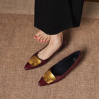 Lorena Genuine Leather Flats