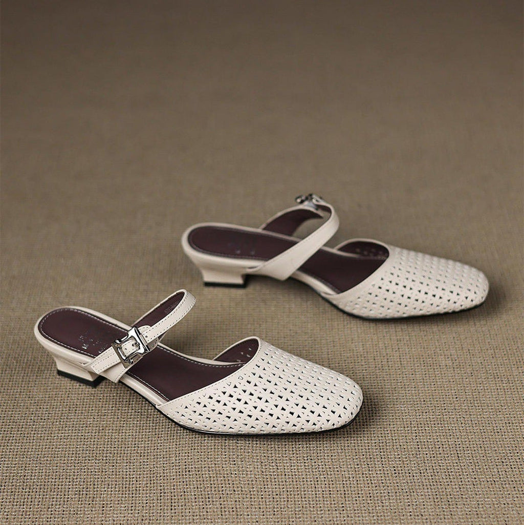 Neola Genuine Leather Mules