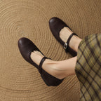 Selena Genuine Leather Flats