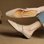 Beosha Genuine Leather Mules